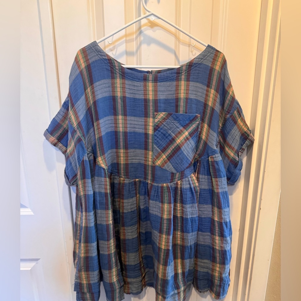 We The Free Multicolor Plaid Top